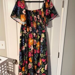 BloomChic Colorful Floral Maxi Dress